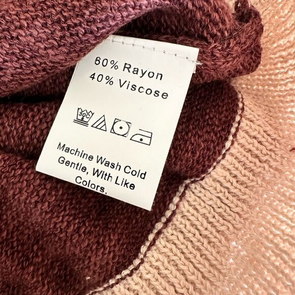 NWOT Women’s Cream Color Block Long Sleeve Lightweight Sweater - Size Medium - Picture 5 of 8